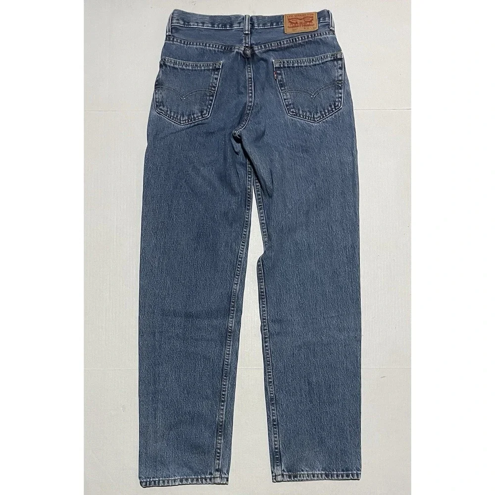 Levi's 550 Relaxed Fit Jeans Men's 31 X 33 Blue Tapered 100% Cotton Medium Wash